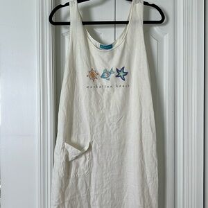 Medium White Beach Coverup